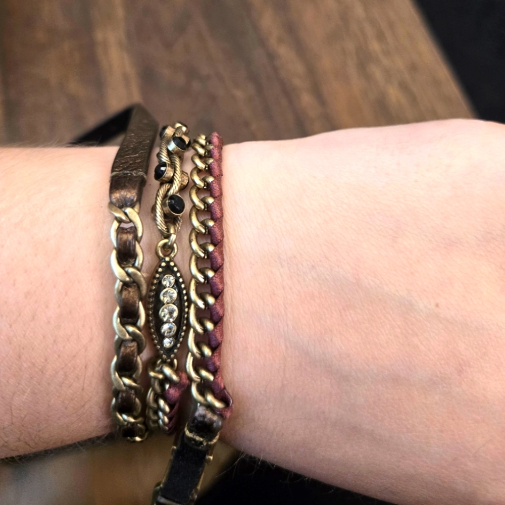 Leather Corded Wrap Bracelet